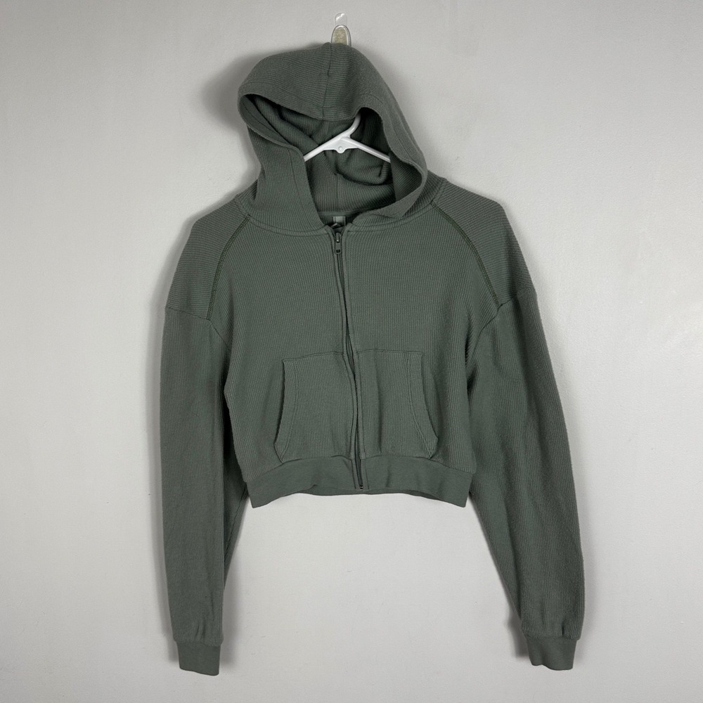 Skims Sage Green Full Zip Hoodie Womens Size Small Loungewear Hoodies Sweatshirt